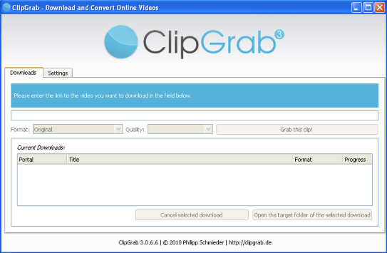 Clipgrab official site